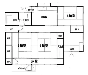 福岡県北九州市八幡西区上香月3丁目【一戸建】の間取り
