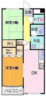 ヤジマハイツ【202号室】の間取り