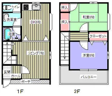 ケベック村【1階】の間取り