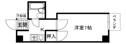 エザーンスあおい【3階】の間取り