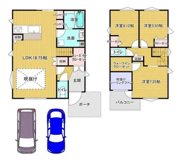 大阪府豊中市北桜塚4丁目【一戸建】の間取り