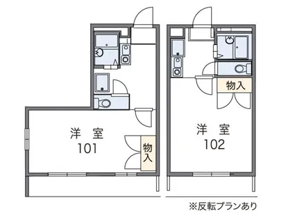 レオパレスフジ【203号室】の間取り