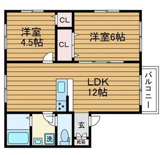 ナンノ第31号館【2階】の間取り