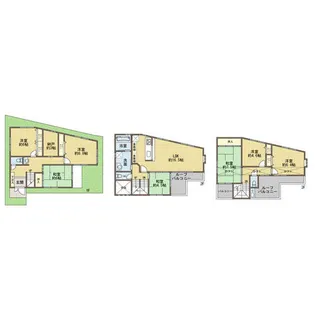兵庫県神戸市東灘区住吉東町3丁目【一戸建】の間取り