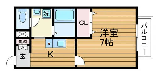 大阪府吹田市長野西【アパート】の間取り