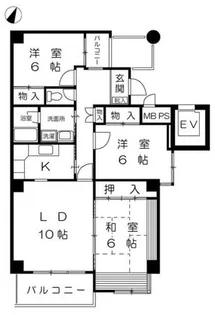メゾン・デ・ポロニア【1階】の間取り