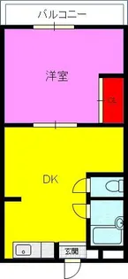 オリエント鴻池【107号室】の間取り