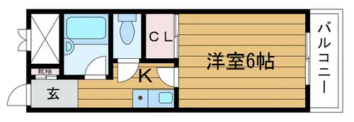 ファーストレジデンス岸部【4階】の間取り