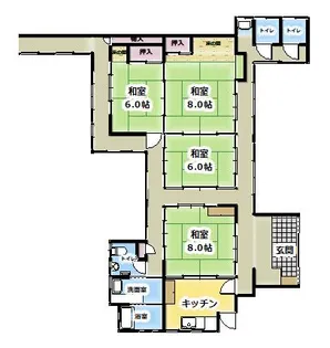 大阪府泉佐野市南中安松【一戸建】の間取り