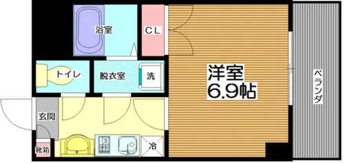 グランデアステール芦屋【402号室】の間取り