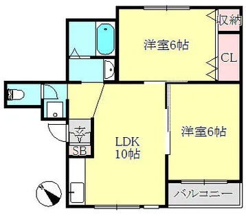 メゾンドエム【3階】の間取り