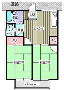 南風荘【2階】の間取り
