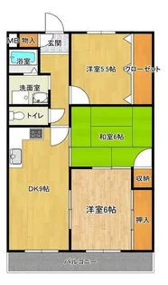 グリーンヒル3【2階】の間取り