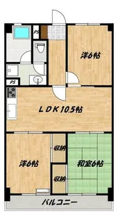 ハイツシーサイドⅡ【302号室】の間取り