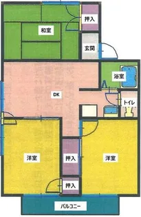 第3ハイランド【202号室】の間取り