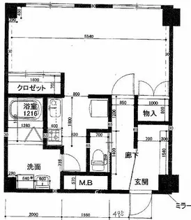 中商ビル【4階】の間取り