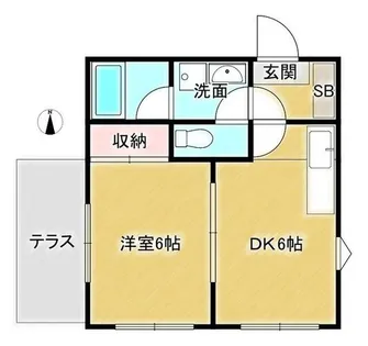 垣ノ内ハウス【1階】の間取り