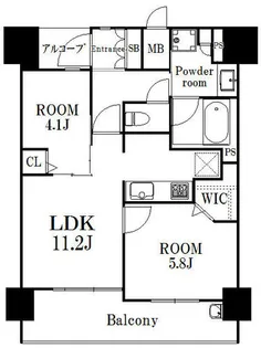 エンクレスト南福岡 奏の杜【4階】の間取り