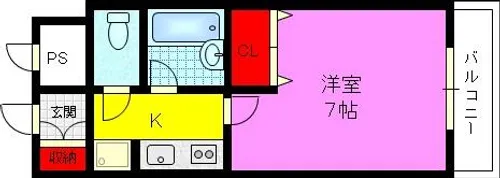 ラフィーネM【203号室】の間取り
