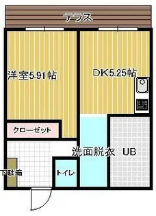 イムラマンション【107号室】の間取り