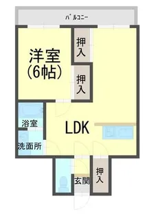 コーポマルサン【1階】の間取り