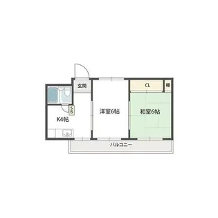 ドムール大倉(駒川)【3階】の間取り