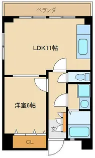 兵庫県西宮市若松町【マンション】の間取り