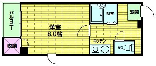 ラピス天満橋【3階】の間取り