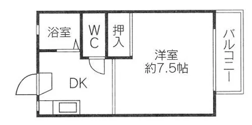 フレグランス諏訪野【1階】の間取り