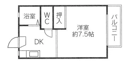 フレグランス諏訪野【1階】の間取り