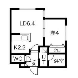 Alegria月寒中央【3階】の間取り