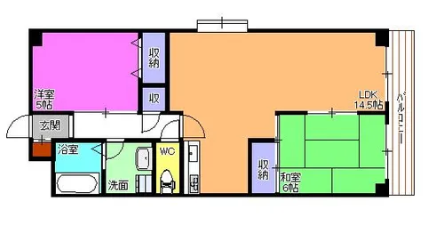 フォレスト壱番館【1階】の間取り