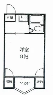 エステート浜道【203号室】の間取り