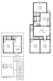 奈良県生駒市俵口町【一戸建】の間取り