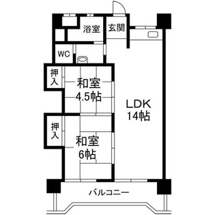 ガーデンハイツ魚崎【2階】の間取り
