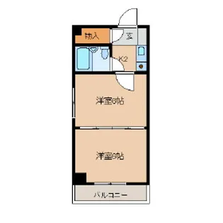 愛知県名古屋市千種区今池3丁目【マンション】の間取り