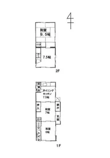 愛知県瀬戸市東古瀬戸町【一戸建】の間取り