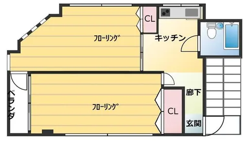 愛知県名古屋市北区大曽根2丁目【マンション】の間取り