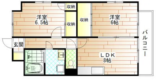 大阪府大阪市東淀川区大桐5丁目【マンション】の間取り