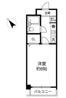 ベレッツァ中道【2階】の間取り
