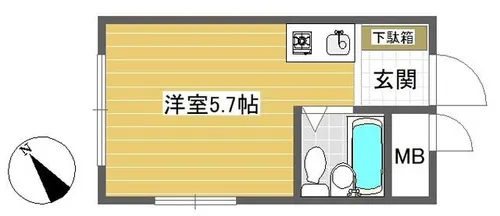 大阪府豊中市刀根山元町【マンション】の間取り