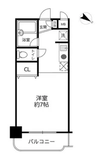 1Rの間取り画像