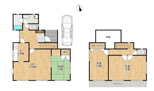 兵庫県三田市すずかけ台2丁目【一戸建】の間取り