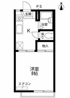 エバーグリーンマルモ【A-205号室】の間取り