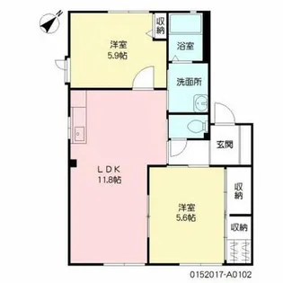 福岡県築上郡吉富町大字広津【アパート】の間取り