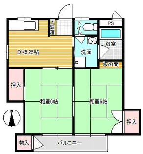 ドミール石内【302号室】の間取り