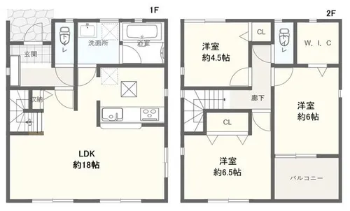 愛知県名古屋市熱田区切戸町2丁目【一戸建】の間取り