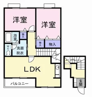 アメニティカスガⅠ【103号室】の間取り