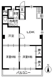 つげビル【2階】の間取り