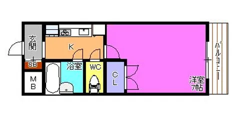 メゾンオームラ【3階】の間取り